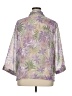 Cathy Daniels 100% Polyester Tropical Purple 3/4 Sleeve Blouse Size XL - photo 2
