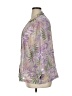 Cathy Daniels 100% Polyester Tropical Purple 3/4 Sleeve Blouse Size XL - photo 5