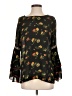 Panhandle 100% Polyester Black Long Sleeve Blouse Size S - photo 1