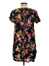 Olivaceous 100% Rayon Floral Black Casual Dress Size L - photo 2
