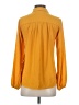 Assorted Brands 100% Polyester Yellow Long Sleeve Blouse Size S - photo 2