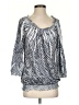 Chico's Paisley Silver 3/4 Sleeve Blouse Size Sm (0) - photo 1