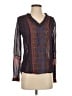 Lucky Brand Blue Long Sleeve Blouse Size XS - photo 1