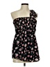 Assorted Brands 100% Polyester Floral Black Sleeveless Top Size M - photo 1