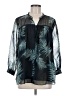 Reiss 100% Polyester Green Long Sleeve Blouse Size 8 - photo 1