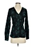Ann Taylor 100% Polyester Teal Long Sleeve Blouse Size 0 - photo 1