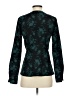 Ann Taylor 100% Polyester Teal Long Sleeve Blouse Size 0 - photo 2