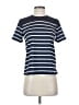 Shein Stripes Blue Short Sleeve Turtleneck Size S - photo 1