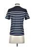 Shein Stripes Blue Short Sleeve Turtleneck Size S - photo 2