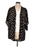 Tori Praver 100% Rayon Black Kimono Size L - photo 1