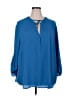 Harve Benard 100% Polyester Blue 3/4 Sleeve Blouse Size 3X - photo 1
