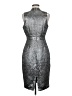 Susana Monaco Metallic Silver Cocktail Dress Size 6 - photo 2