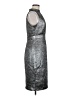 Susana Monaco Metallic Silver Cocktail Dress Size 6 - photo 4
