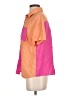 Shein Color Block Orange Short Sleeve Blouse Size 2 - photo 5