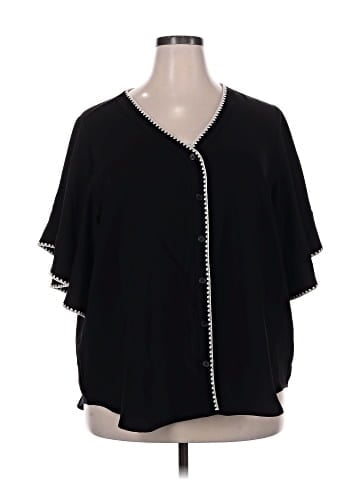 Karen Kane Short Sleeve Blouse (view 1)