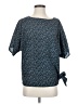 MICHAEL Michael Kors 100% Polyester Teal Short Sleeve Blouse Size XS - photo 1