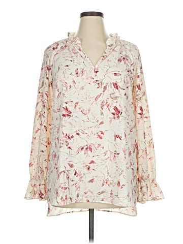 Kaari Blue Long Sleeve Blouse (view 1)