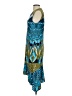 BCBGMAXAZRIA Graphic Blue Cocktail Dress Size S - photo 5