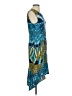 BCBGMAXAZRIA Graphic Blue Cocktail Dress Size S - photo 4