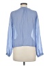 Olive and Oak 100% Polyester Blue Long Sleeve Blouse Size M - photo 2