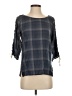 Hers & Mine Gray 3/4 Sleeve Blouse Size S - photo 1
