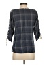 Hers & Mine Gray 3/4 Sleeve Blouse Size S - photo 2