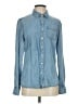 South Moon Under 100% Tencel Blue Long Sleeve Button-Down Shirt Size XS - photo 1