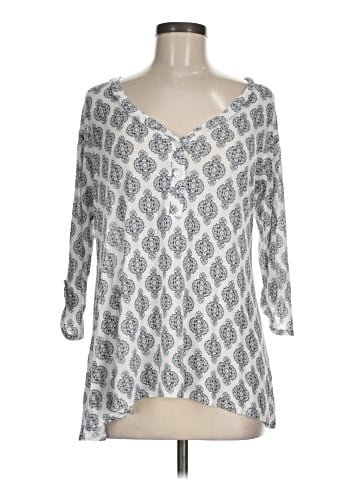 H.I.P. Happening in the Present 3/4 Sleeve Blouse (view 1)
