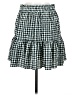 Topshop Checkered-gingham Green Casual Skirt Size 8 - photo 2