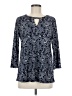 Magnolia Grace Blue 3/4 Sleeve Blouse Size M - photo 1