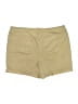 Time and Tru 100% Polyester Solid Tan Khaki Shorts Size XL - photo 2
