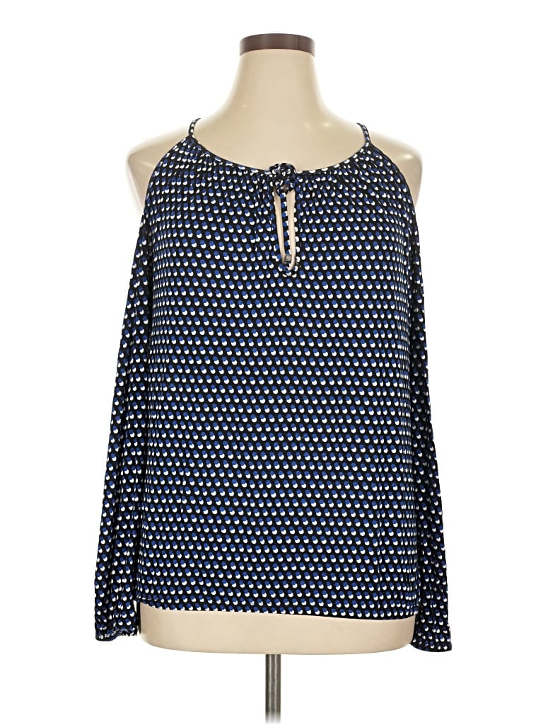 Pre-owned Michael Michael Kors Tank Top Blue Halter Neckline Tops