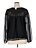 Old Navy 100% Polyester Black Long Sleeve Blouse Size XL - photo 2