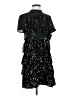Zara 100% Polyester Black Short Sleeve Top Size XS - photo 1
