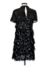 Zara 100% Polyester Black Short Sleeve Top Size XS - photo 2