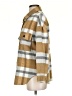 Unbranded 100% Polyester Plaid Brown Coat Size S - photo 5