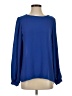 Ann Taylor LOFT 100% Polyester Blue Long Sleeve Blouse Size XS - photo 1