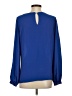 Ann Taylor LOFT 100% Polyester Blue Long Sleeve Blouse Size XS - photo 2