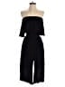 Dex 100% Rayon Solid Black Romper Size S - photo 1