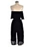Dex 100% Rayon Solid Black Romper Size S - photo 2