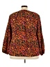 Emily Wonder 100% Polyester Orange Tan 3/4 Sleeve Blouse Size 3X - photo 2