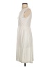 Unbranded Solid Ivory Casual Dress Size S - photo 5