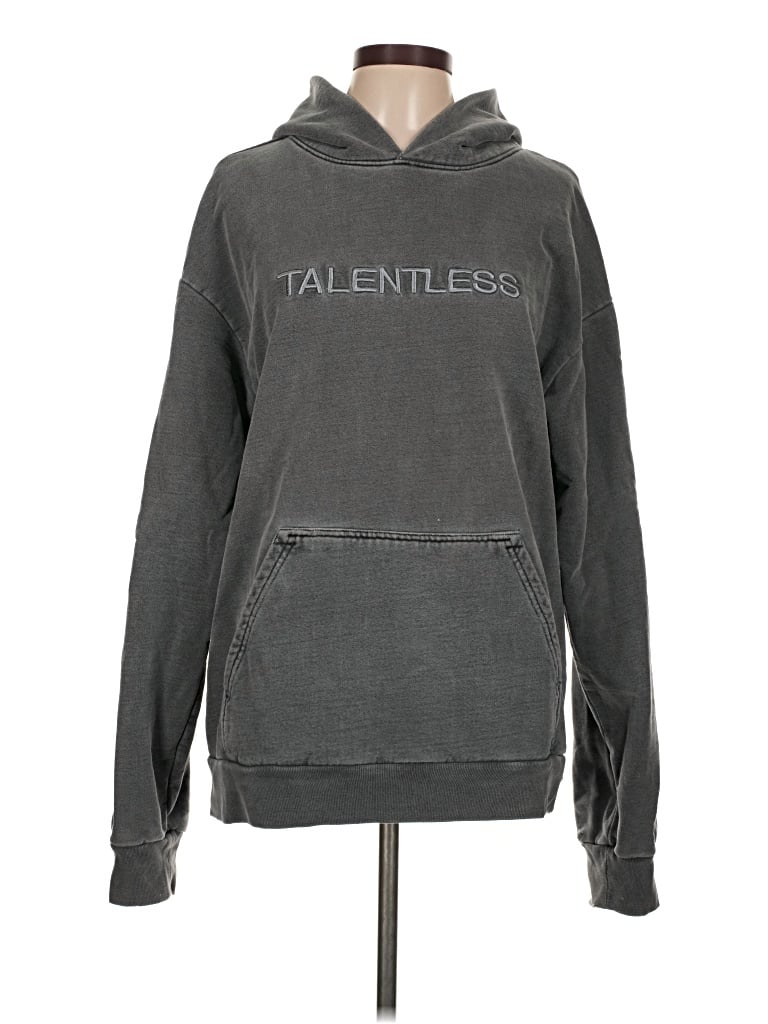 Pre-owned Talentless Pullover Hoodie In Gray