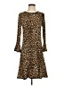 MICHAEL Michael Kors Animal Print Brown Casual Dress Size S - photo 1