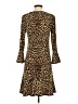 MICHAEL Michael Kors Animal Print Brown Casual Dress Size S - photo 2