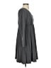 Oleg Cassini Solid Gray Casual Dress Size 2 - photo 4