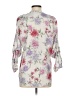 Calvin Klein 100% Polyester Floral White Ivory 3/4 Sleeve Blouse Size S - photo 2