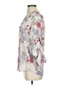 Calvin Klein 100% Polyester Floral White Ivory 3/4 Sleeve Blouse Size S - photo 5