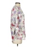 Calvin Klein 100% Polyester Floral White Ivory 3/4 Sleeve Blouse Size S - photo 4