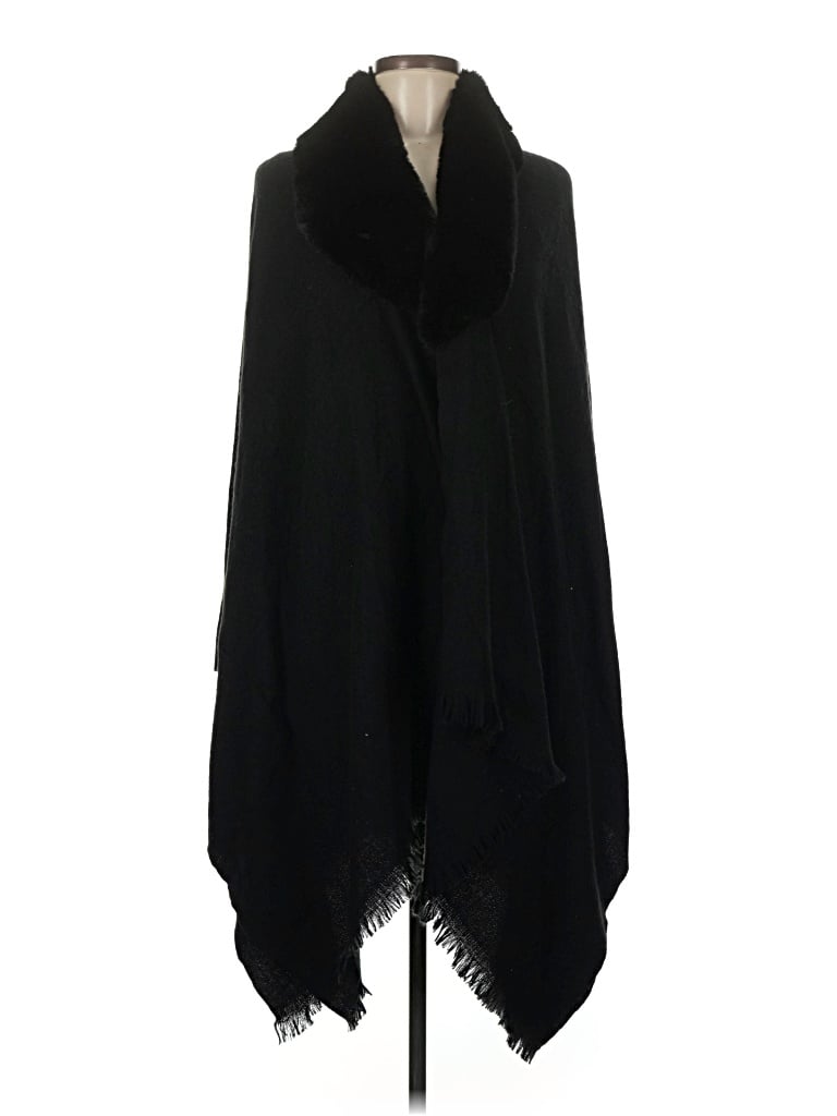 Pre-owned Liz Claiborne Poncho In Black